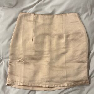 Princess Polly Champagne Skirt